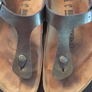 Size 41 Birkenstock bronze sandals